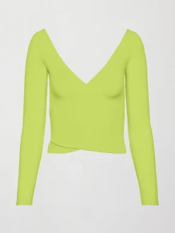 Long Sleeve Wrap Top in Melt