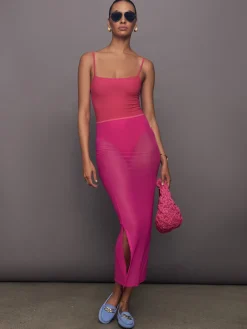 Mesh Column Skirt