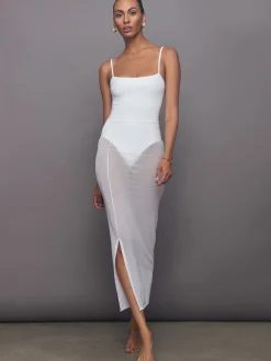 Mesh Column Skirt