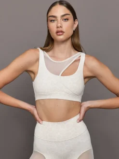 Mesh Overlay Bra in Melt