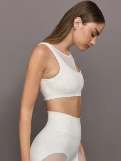 Mesh Overlay Bra in Melt