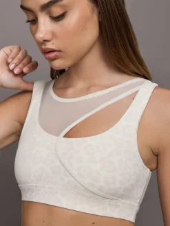 Mesh Overlay Bra in Melt