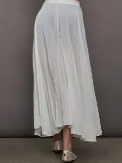 Mesh Pleated Skirt
