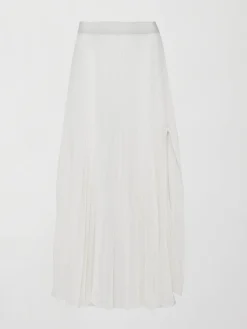 Mesh Pleated Skirt