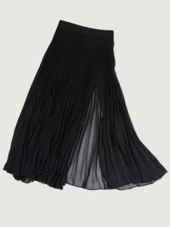 Mesh Pleated Skirt