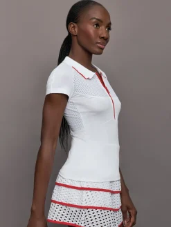 Mesh Zip Performance Polo
