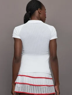 Mesh Zip Performance Polo