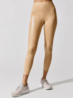 Metallic Snake High Rise 7/8 Legging