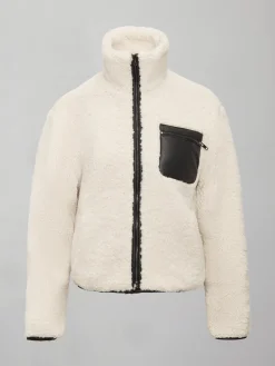 Mixed Media Sherpa Jacket