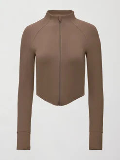Mock Neck Corset Zip Top in Melt