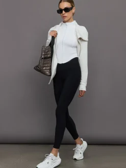 Mock Neck Corset Zip Top in Melt