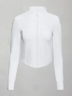 Mock Neck Corset Zip Top in Melt