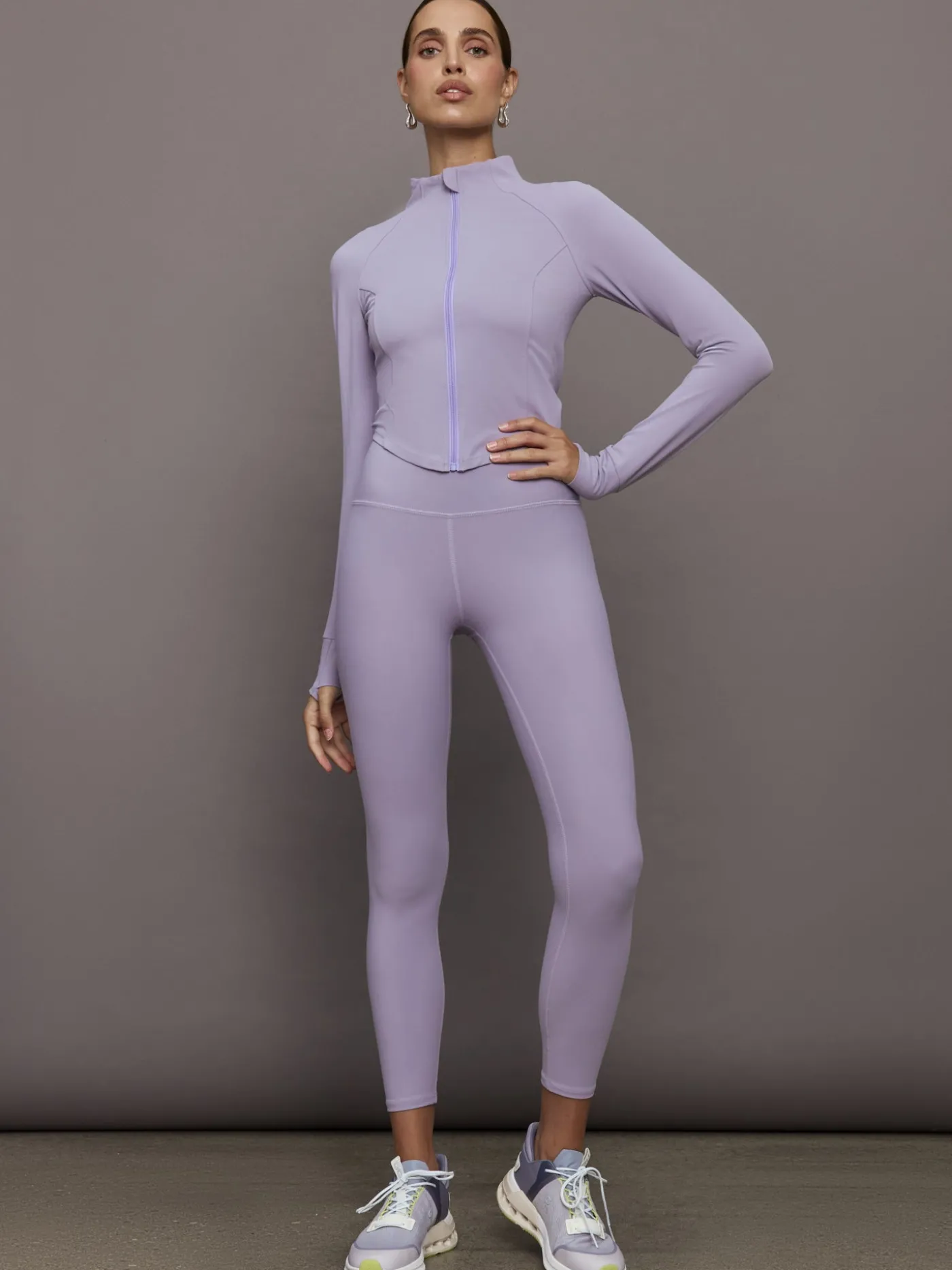 Mock Neck Corset Zip Top in Melt