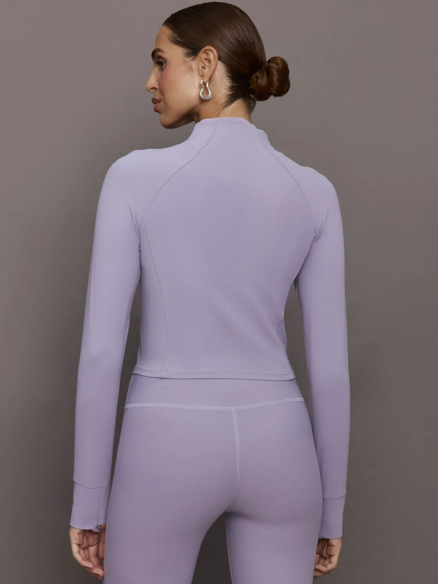 Mock Neck Corset Zip Top in Melt