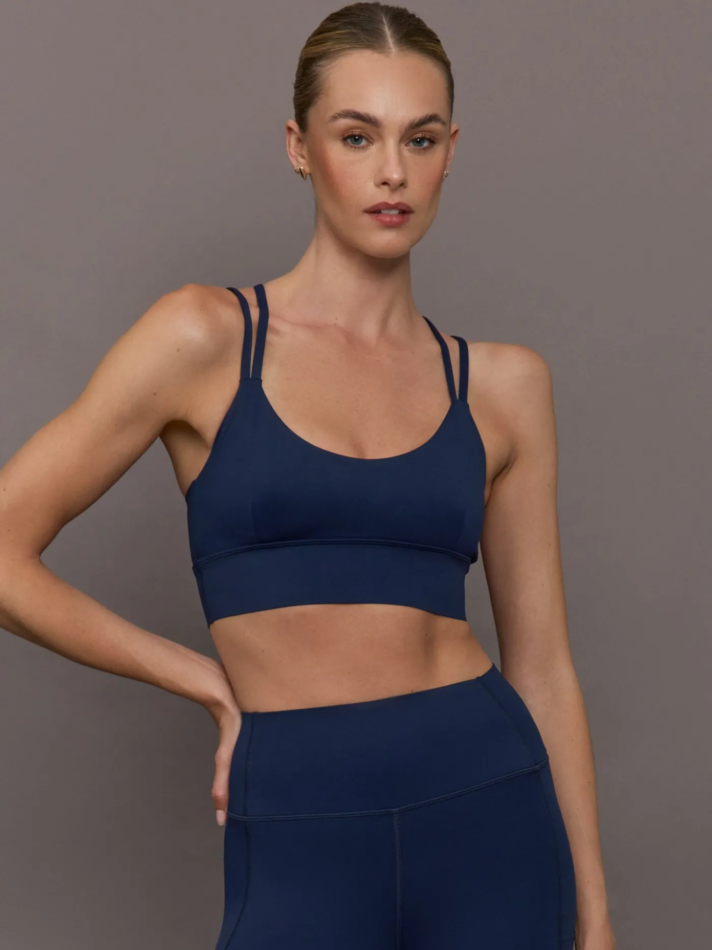 Multi Strap Active Bra in Diamond Compression