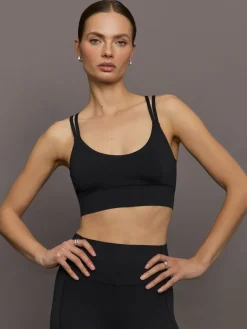 Multi Strap Active Bra in Diamond Compression
