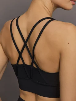 Multi Strap Active Bra in Diamond Compression