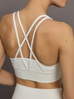 Multi Strap Active Bra in Diamond Compression