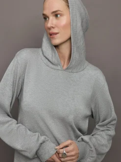 Nomia Pleated Hem Hoodie Dress