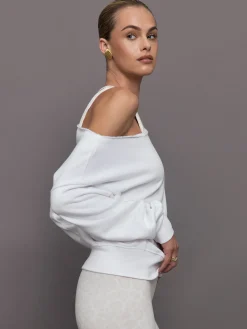 Off Shoulder Sweatshirt in French Terry