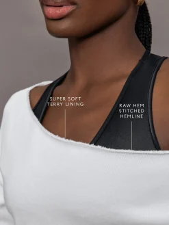 Off Shoulder Sweatshirt in French Terry