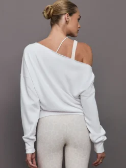 Off Shoulder Sweatshirt in French Terry