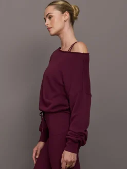 Off Shoulder Sweatshirt in French Terry