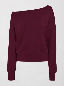 Off Shoulder Sweatshirt in French Terry