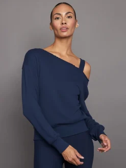 Off Shoulder Sweatshirt in French Terry
