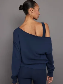Off Shoulder Sweatshirt in French Terry