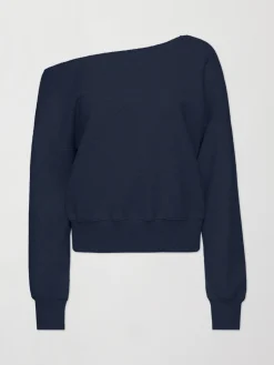 Off Shoulder Sweatshirt in French Terry