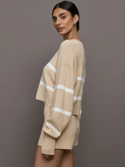 Olly Cropped Striped Sweater