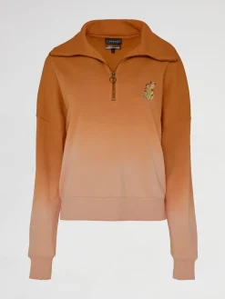 Ombre French Terry Half Zip / Cactus