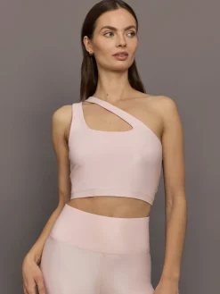 One Shoulder Bra Top in Takara Shine