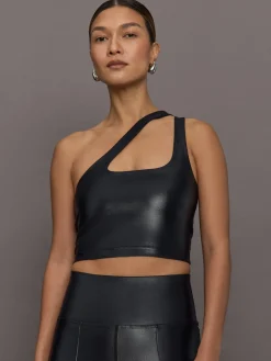 One Shoulder Bra Top in Takara Shine