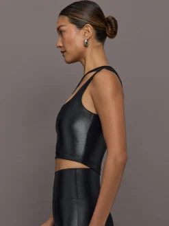 One Shoulder Bra Top in Takara Shine