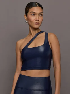 One Shoulder Bra Top in Takara Shine