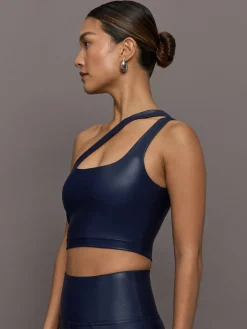 One Shoulder Bra Top in Takara Shine