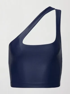 One Shoulder Bra Top in Takara Shine