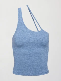 One Shoulder Convertible Tank in Heather Melt