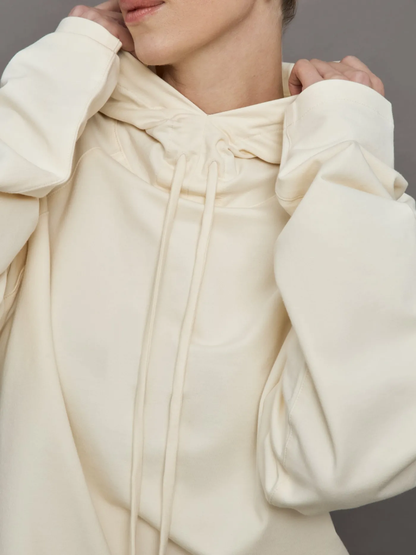 Oversized Raglan Sleeve Hooded Top