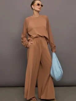 Oversized Raglan Sleeve Top W/ Mesh