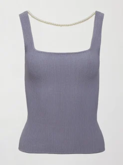 Pearl Necklace Sweater Tank