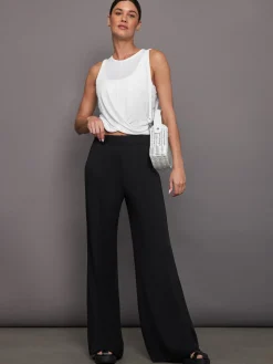 Pintuck Knit Pant in Interlock