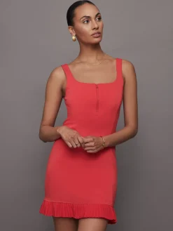 Pleated Hem Tennis Dress in Scuba