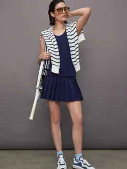 Pleated Mini Skirt