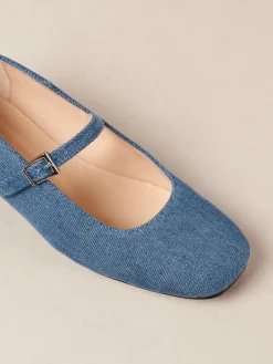 Por Do Sol Denim Ballet Flats