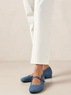 Por Do Sol Denim Ballet Flats