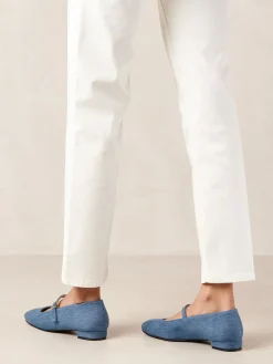 Por Do Sol Denim Ballet Flats