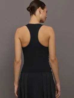 Racer High Neck Active Tank in Diamond Compression